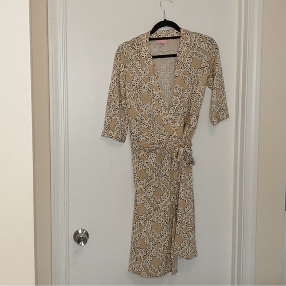 Lilly Pulitzer chace abstract print wrapped deess